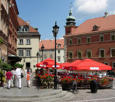 Kawiarenka nieopodal Zamku Królewskiego